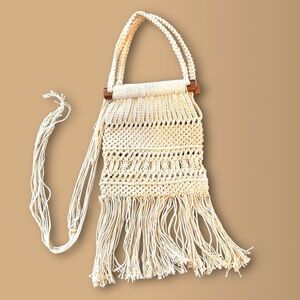Vintage Macrame Shoulder Bag